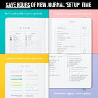 Bullet Dotted Journal Dot Grid Notebook | A5 Daily Journaling Notebooks - Image 5