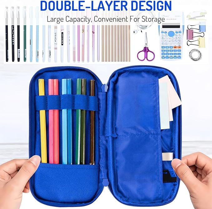 Fitvc Large Pencil Case for Boys, Lightning Boys Pencil Pouch for Kids Teens - Image 4