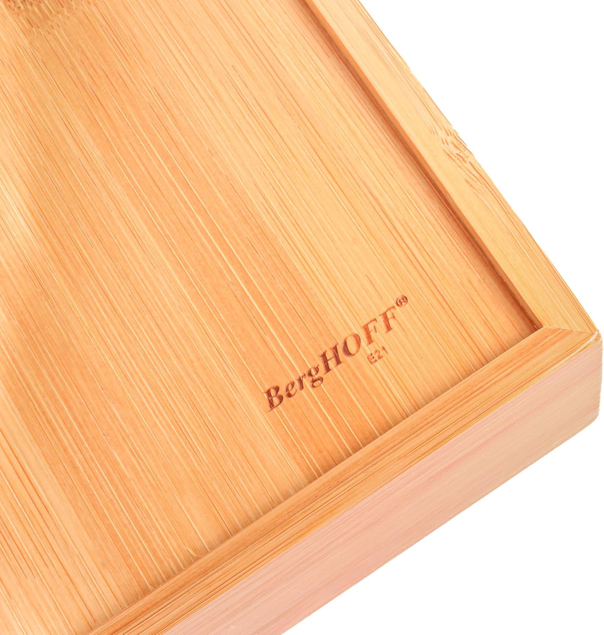 Berghoff Bamboo Kitchen Drawer Organizer, 5 Slot, 13.5"x8.25" Flatw...