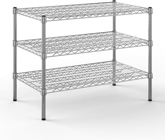 Regal Altair 21" Deep x 36" Wide x 27" Height Wire Shelving Kit | 3-Tier | NSF by Regal+Altair
