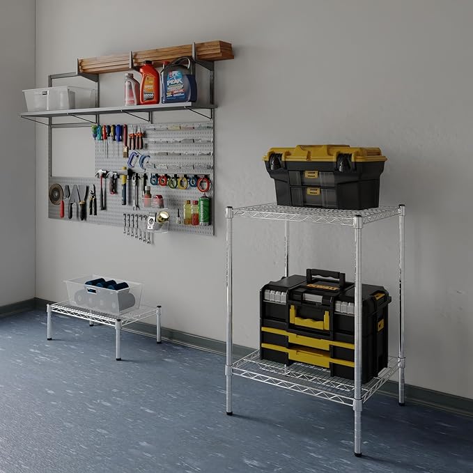 Regal Altair 21" Deep x 24" Wide x 34" Height Wire Shelving Kit | 2-Tier | NSF - Image 2