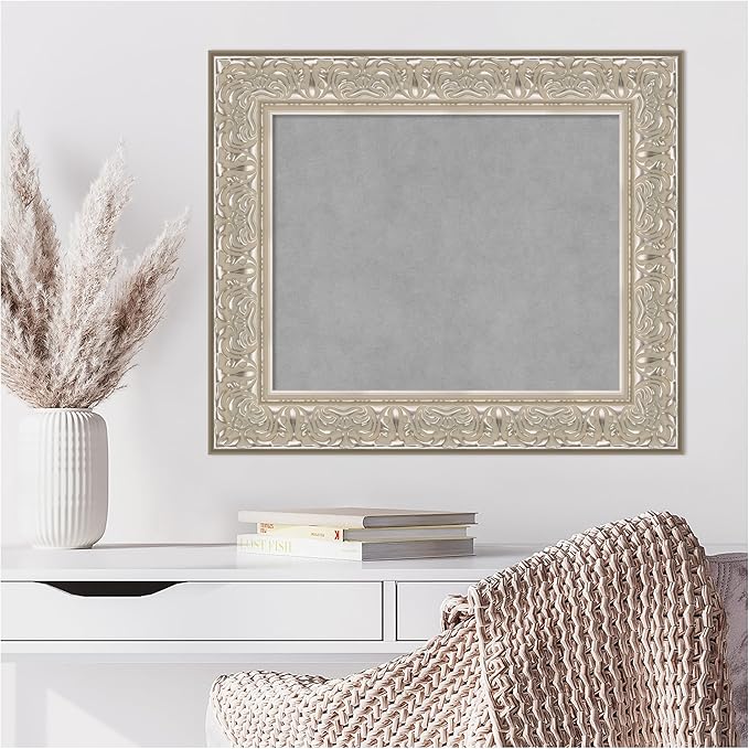 Amanti Art Silver Framed Magnetic Board 23x27 Small Vision Board - Image 7