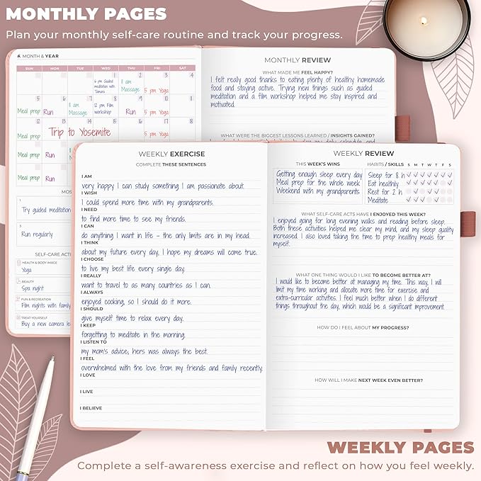 Clever Fox Self-Care Journal – Daily Reflection Notebook – Mental Health & - Image 3