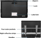 ENGPOW File Box with Lock, Fireproof Document Box with Zipper＆Pockets, - Image 8