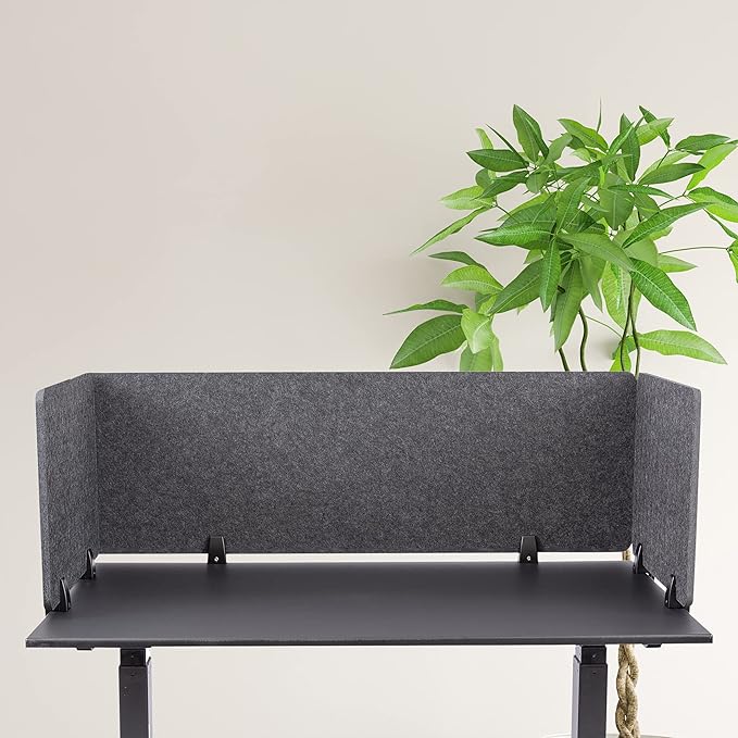 ReFocus™ Raw Clamp-On Acoustic Desk Divider – Reduce Noise and Visual - Image 5
