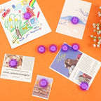 VNDUEEY 45 Pcs Round Whiteboard Magnets Fridge Magnets, Dry Board Refrigerator - Image 3