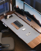 Leather Desk Pad Cover- 48" x 17" Office Desk Protector, Non-Slip PU Leather - Image 7