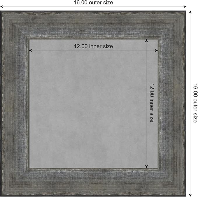 Amanti Art Silver Framed Magnetic Board 16x16 X-Small Vision Board - Image 4