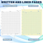 Affrolling 2 Pack Carbonless Lab Notebook Carbon Copy 8.5'' x 11'' 50 Set of - Image 3