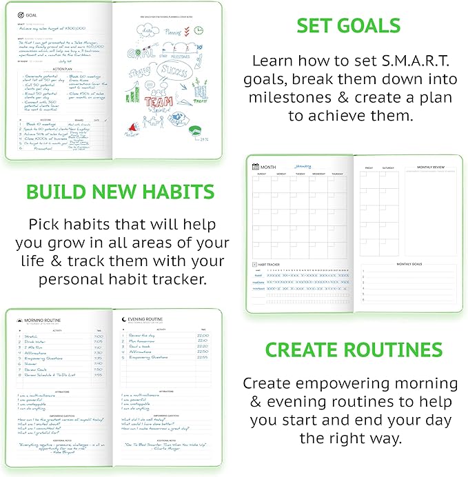Wyze Planner Undated Daily Planner – 1-Year B5 Productivity Organizer - Image 3