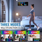 KMMKGG Large 13.7" LED Digital Timer（5''Nunmber）, 11 Color Changing, Count - Image 6