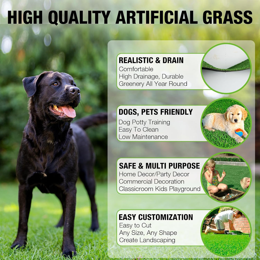 xlx turf 2ft x 6ft artificial turf runner, package contents