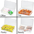 ZEXALOR Pack of 2 Clear Storage Bins - Image 3
