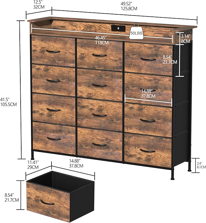 Welfuturer Dresser for Bedroom - Image 2