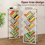 IBUYKE 9 Tier Tree Bookshelf, Floor Standing Wood Bookshelf - Image 6