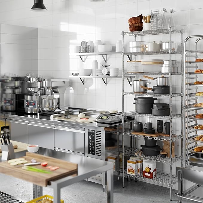 Regal Altair 14" Deep x 30" Wide x 86" Height Wire Shelving Kit | 8-Tier | NSF - Image 4