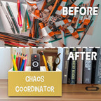 XPH Chaos Coordinator Yellow Pen Pencil Holder Organizer - Image 6