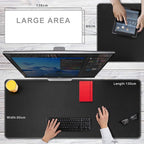 CENNBIE Leather Desk Mat, Extra Large Desk pad, Desk mats on top of desks - Image 2