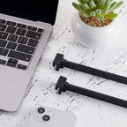 Epakh 4-Piece PVC Black Hanging File Folder Rails - Image 7