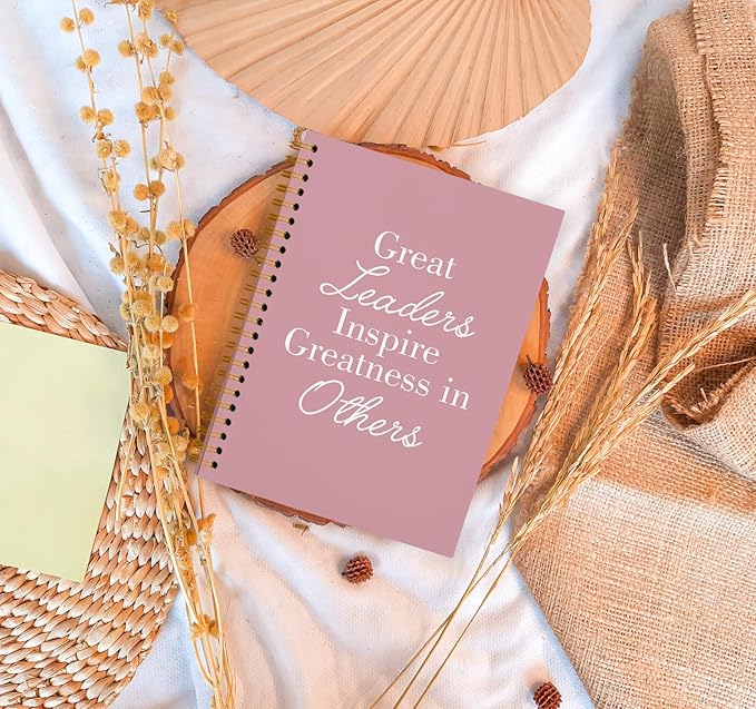 OXW Pink Meeting Notebooks for Work, Leadership Gifts Office Work Notebook - Image 2