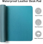 Aothia Leather Desk Pad Protector, Office Desk Mat, Large Mouse Pad, Non-Slip - Image 7