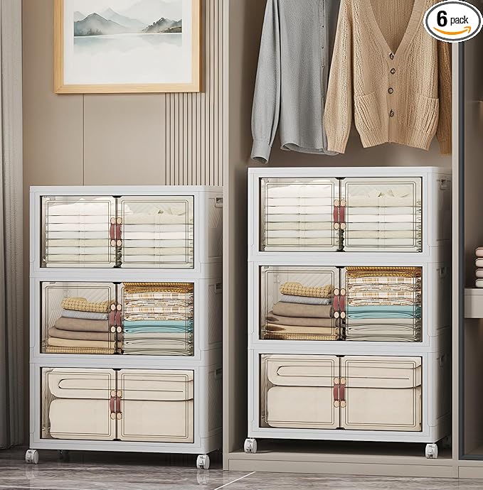 UAMFURI Extra Large Stackable Storage Bins by UAMFURIDirect