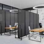 Folding Room Partition, Freestanding Privacy Divider, Portable Office Divider - Image 6