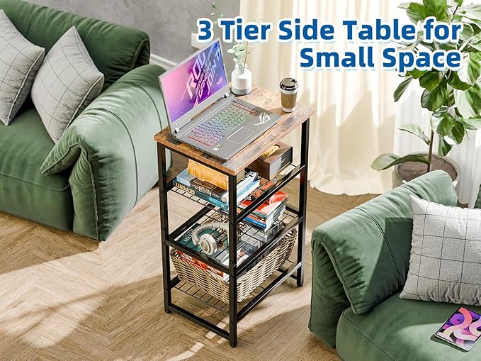 GEORIS 4 Tier Printer Stand, Spacious Floor Mount, Industrial, Printer Table - Image 4