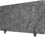 Stand Up Desk Store ReFocus Raw Clamp-On Acoustic Desk Divider Mounted Privacy - Image 2