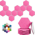 Hexagonal Acoustic Panels-12 Pack High-Density Sound Absorbing Panels by UNECHOACOUSTIC