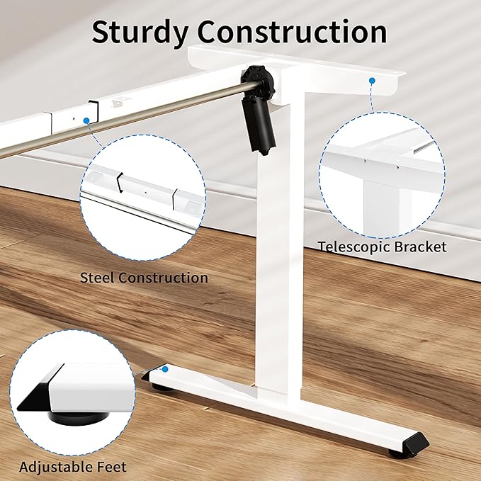BIZUM Electric Standing Desk Frame, Height Adjustable Sit Stand Desk Base - Image 7