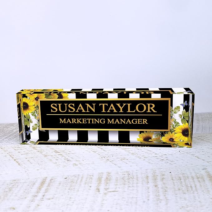 Artblox Office Desk Name Plate Personalized | Custom Name Plates on Acrylic - Image 3