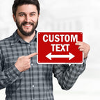 Custom Arrow, Custom Directional Sign, Two way Arrow, 7x10 Inches, Rust Free - Image 2