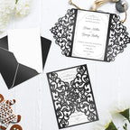 24 Sheets Black Shimmer Cardstock 8.5 x 11 Metallic Paper, Goefun 80lb Card - Image 7