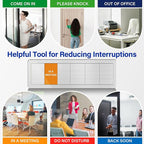 Office Door Signs with 6 Printed Status Options – Do Not Disturb, Out of Office - Image 8