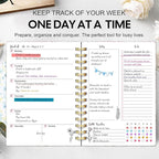 Undated Weekly and Monthly Planner – 12-Month To Do List Notebook Organizer - Image 3
