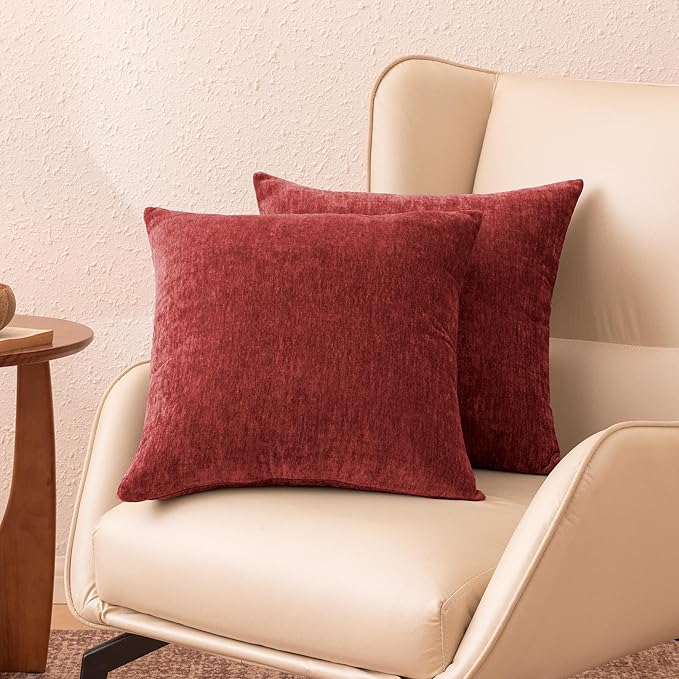 Amazon Basics Chenille Throw Pillow Covers, Home Decor Cushion Cover - Image 2