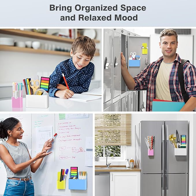 MoKo Magneitc Dry Erase Marker Holder Set, 2 Large & 2 Small Holders - Image 6
