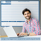 Lincia Large Magnetic Gantt Chart Whiteboard Kit 24" x 36" Reusable Visualize - Image 5