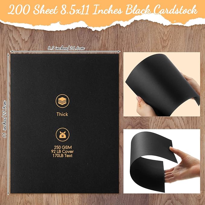 Fainne 200 Sheets 8.5 x 11 Inches Card stock Thick Paper Heavyweight Card Stock - Image 2