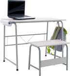 SD Studio Designs Project Center, 55128 Craft Table Play Desk with Bench, Grey, 37.75"W x 21.75"D x 28"H,Grey