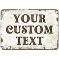 Rustic Custom Sign, Personalized Metal Signs, Gift by SigoSigns