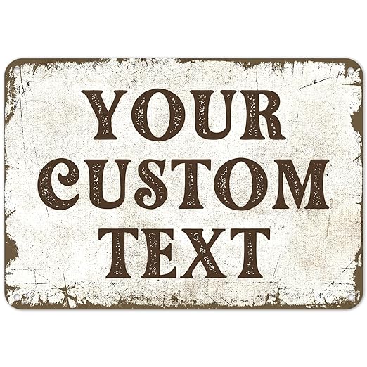 Rustic Custom Sign, Personalized Metal Signs, Gift by SigoSigns
