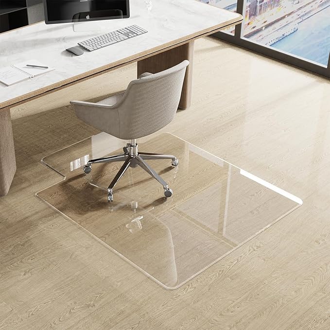 MESAILUP Beveled Edge Irregular Office Chair Mat - Image 6