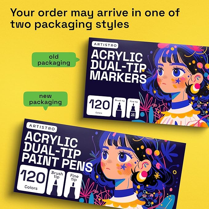 ARTISTRO 120 Acrylic Paint Markers - Image 9