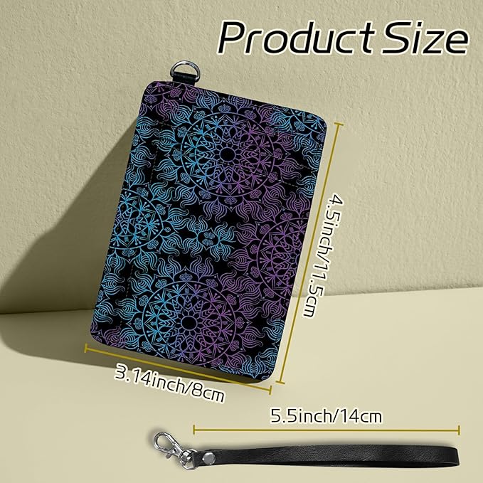 BWEGRHE Small Travel Wallets, RFID Blocking PU Leather Credit Card Holder - Image 2