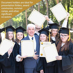 gisgfim 15Pcs Certificate Holders Diploma Covers Single Sided Gold Foil Border - Image 6