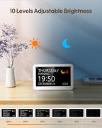 Digital Clock with Date and Day of Week, Dementia Clocks Battery Operated Alarm - Image 7