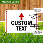 Custom Arrow, Custom Directional Sign, Up Arrow, 7x10 Inches, Rust Free .040 - Image 5