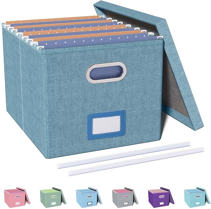 Oterri File Organizer with Lid, File Box, File Cabinet by Oterri